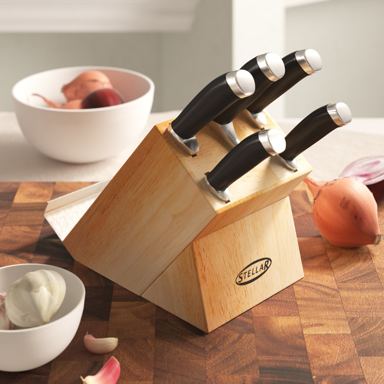 Stellar James Martin 5 Piece Stainless Steel Knife Block Set & Reviews